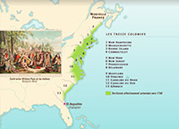 Foundation of the 13 American colonies